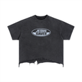 Jesus Loves You- adult unisex Vintage Wash Boxy Distressed Hem T-Shirt