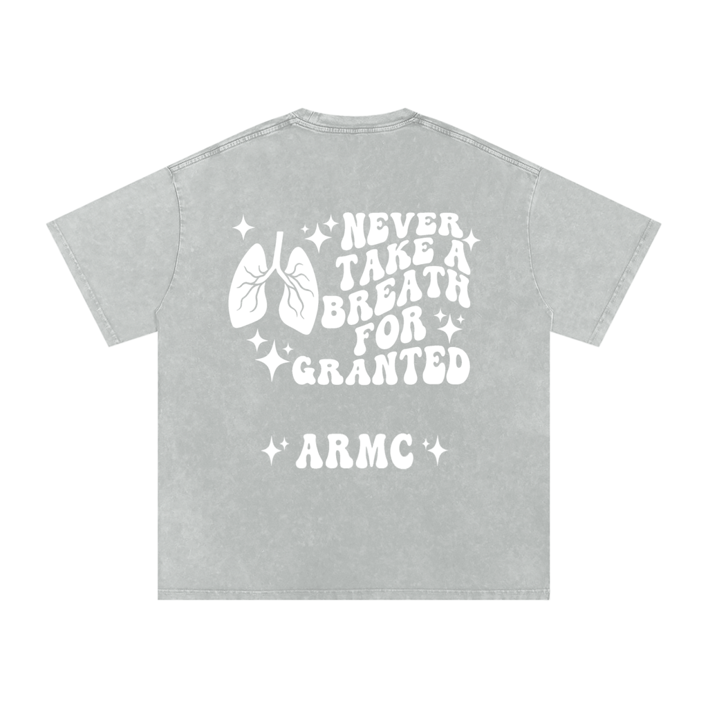 Respiratory Therapy- adult unisex Snow Washed Oversized Cotton T-Shirt