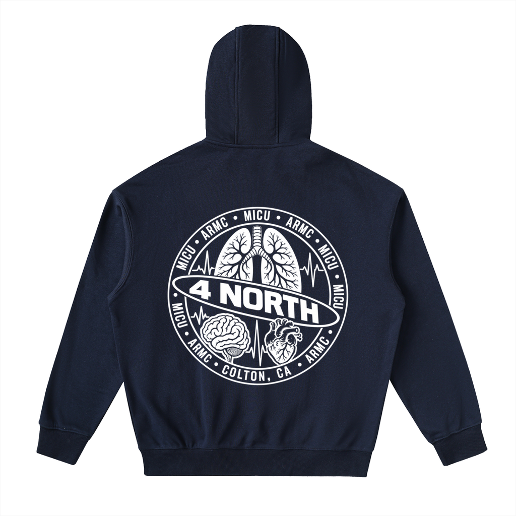 4 North- adult unisex Drop-Shoulder Zip Up Hoodie
