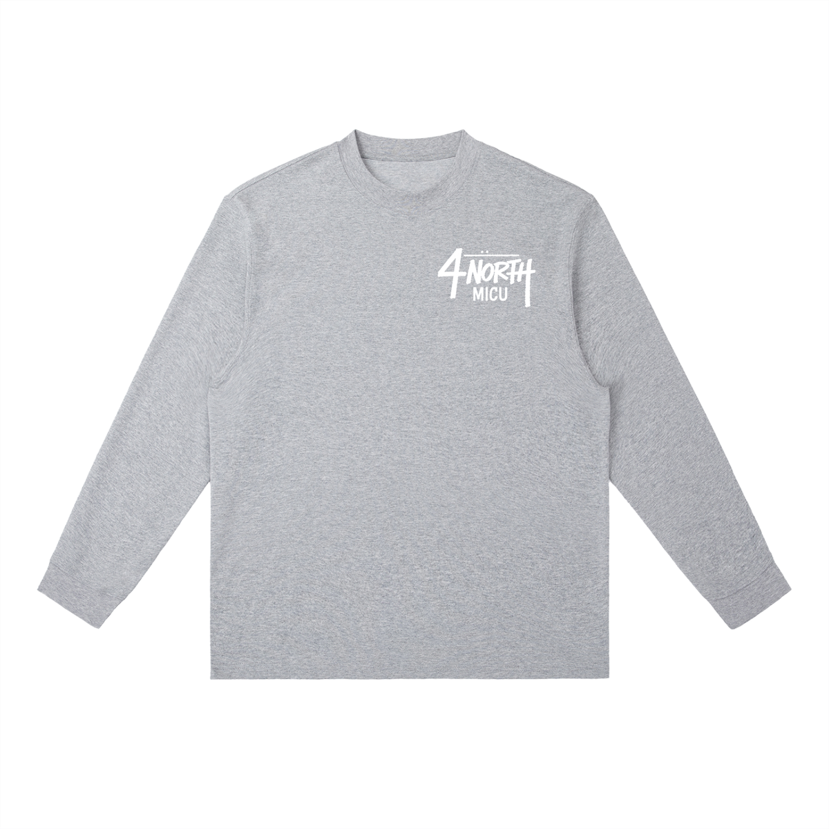 4 North white print- Long-Sleeve T-Shirt