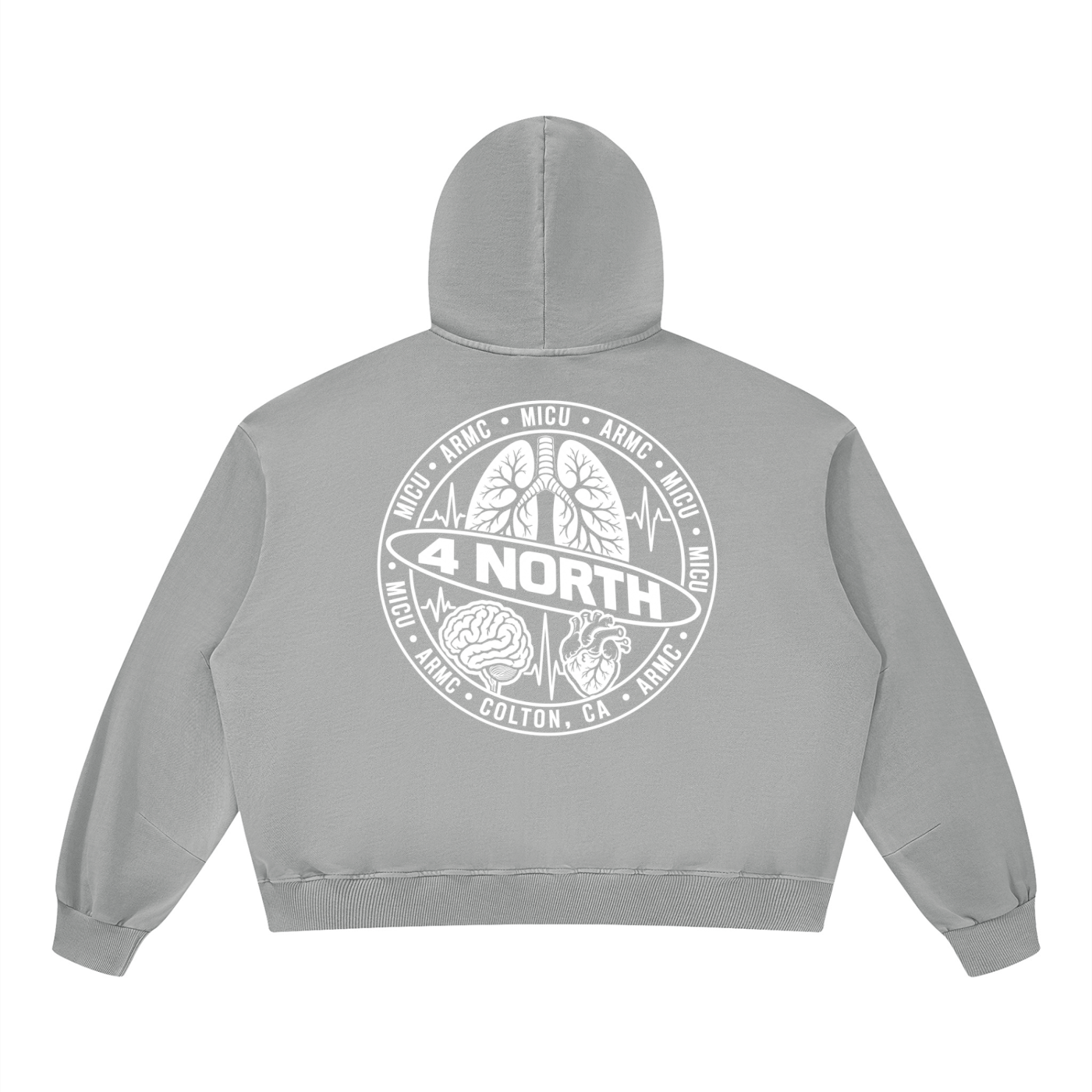 4 North- adult unisex Boxy Vintage Washed Hoodie