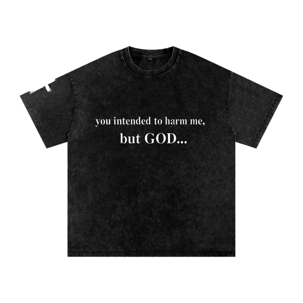 GENIUS 50:20- Snow Washed Oversized Cotton T-Shirt