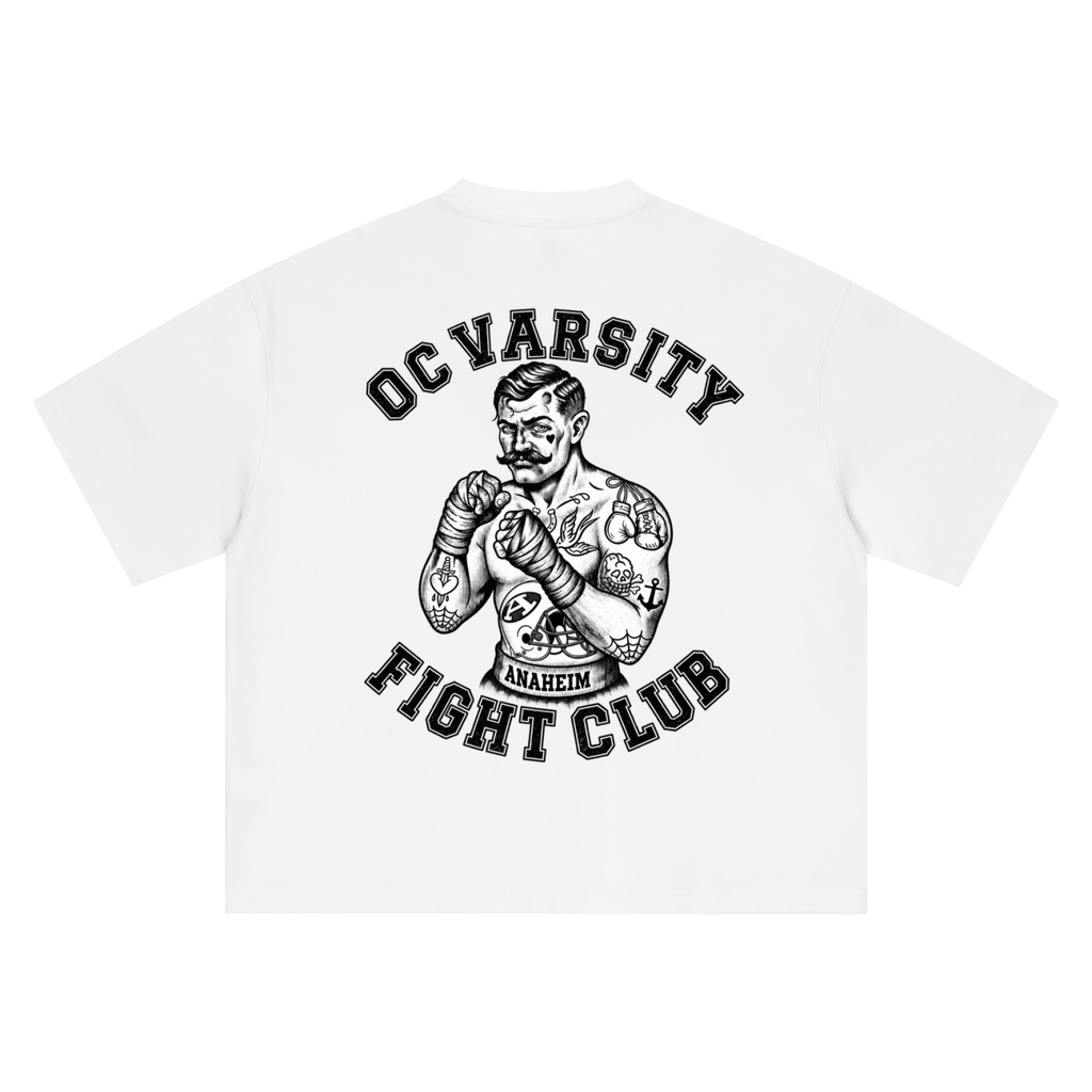 OC Varsity Fight Club- unisex Boxy Oversized T-Shirt