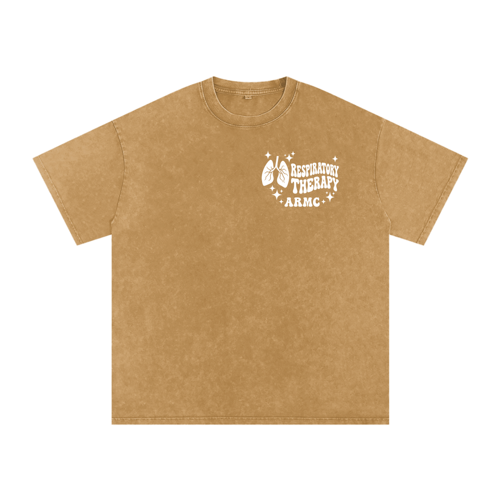 Respiratory Therapy- adult unisex Snow Washed Oversized Cotton T-Shirt
