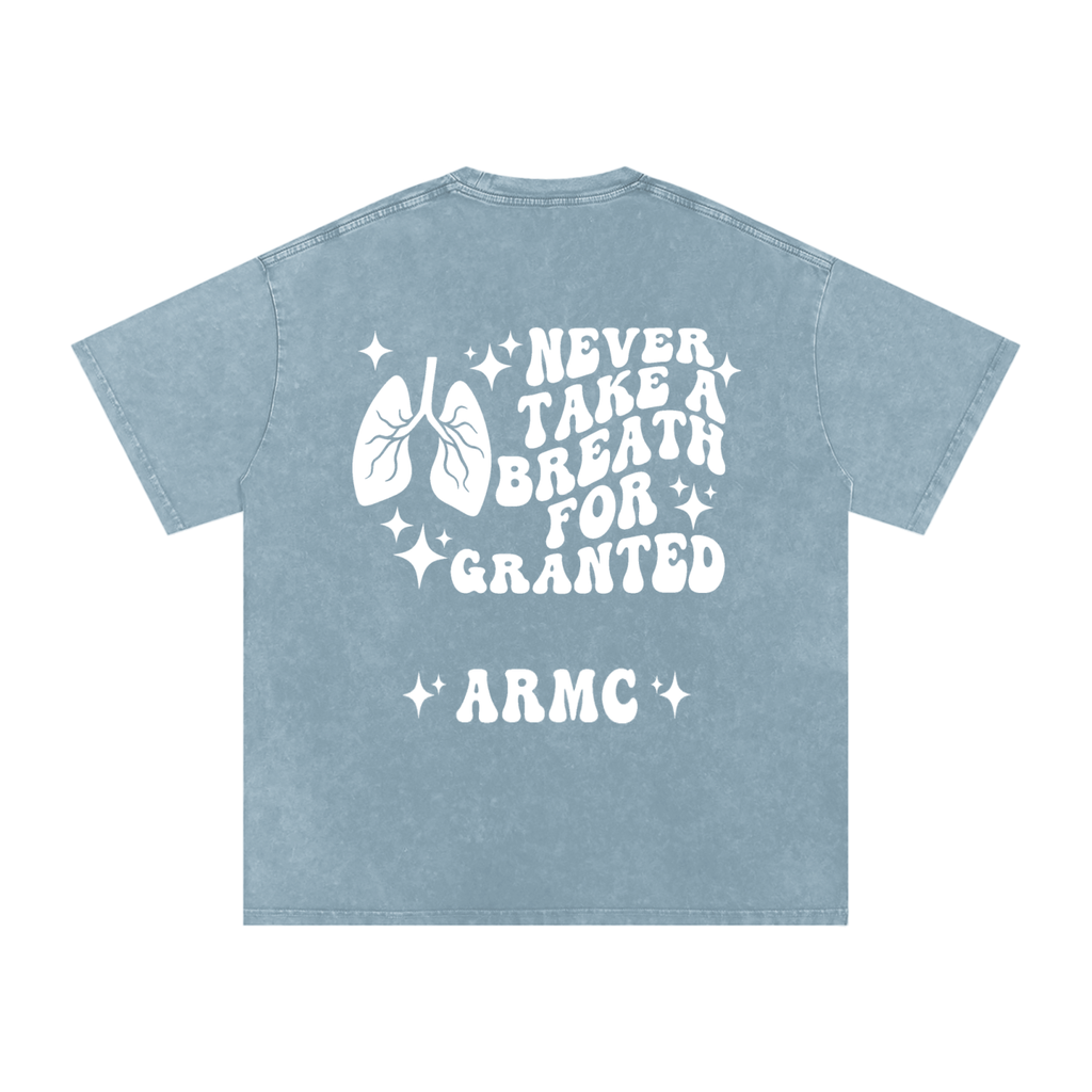 Respiratory Therapy- adult unisex Snow Washed Oversized Cotton T-Shirt