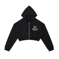 OC Varsity Logo- Womens Essential Cropped Zip-Up Hoodie
