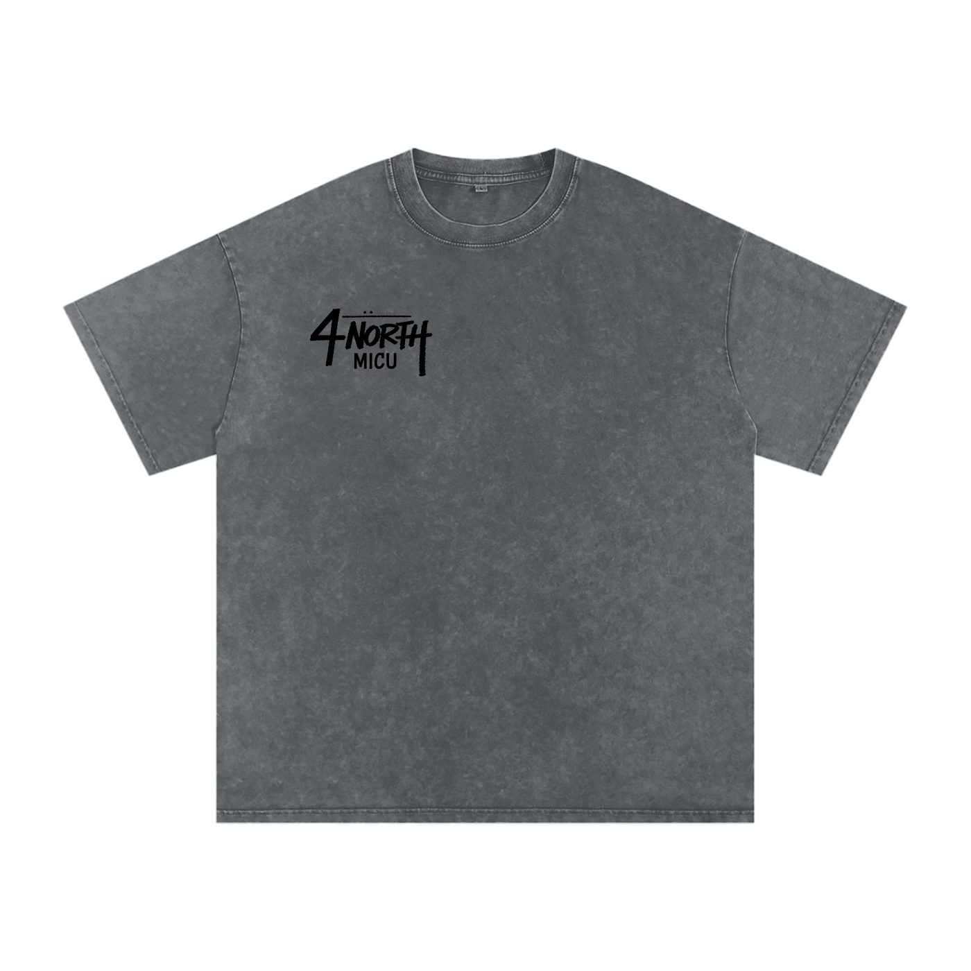 4 North black lettering- adult unisex Snow Washed Oversized Cotton T-Shirt