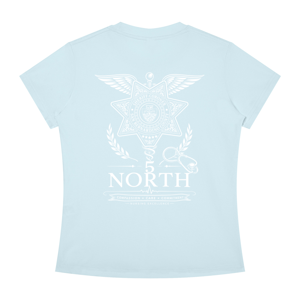 5 North- Women's Slim Fit Crewneck T-Shirt
