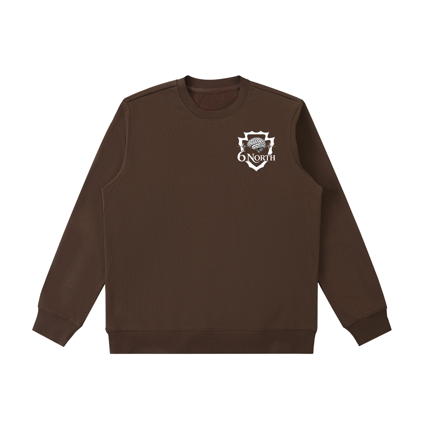 6 North White Lettering - Unisex Essential Heavyweight Crewneck  Sweatshirt