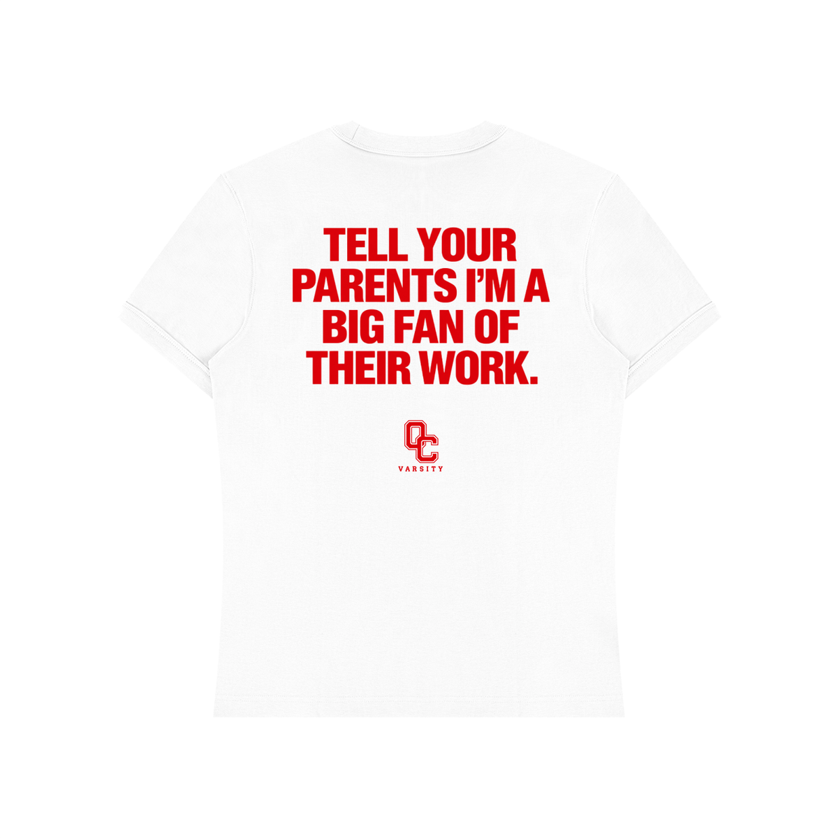 I’m a big fan of your parents work- adult unisex Heavyweight Slim Fit T-Shirt