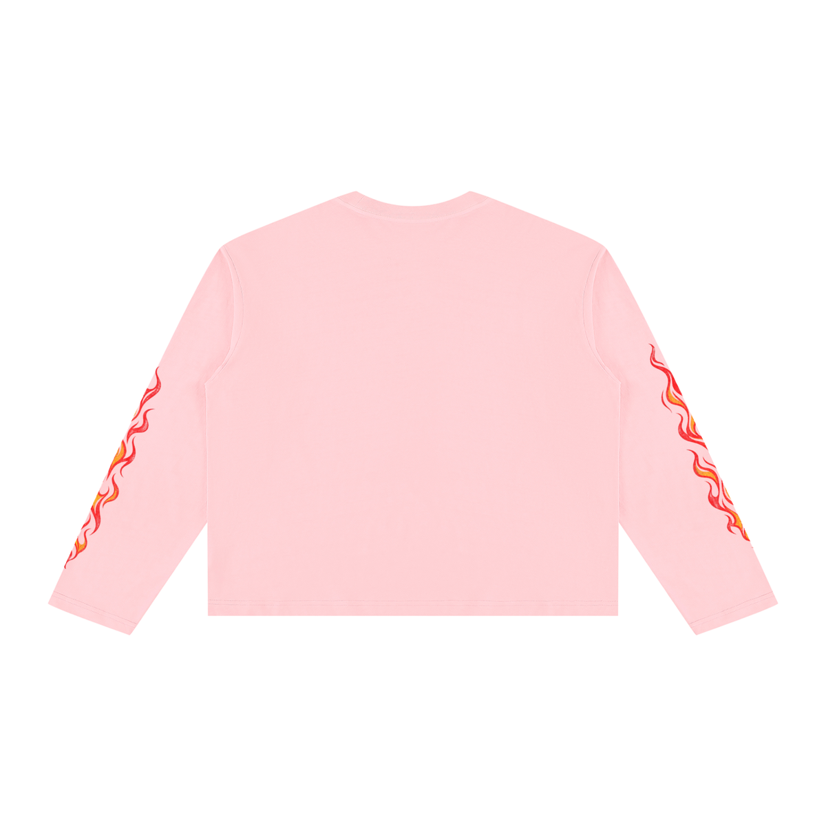 OC Varsity Flames- Unisex Vintage Wash Long Sleeve Boxy T-Shirt