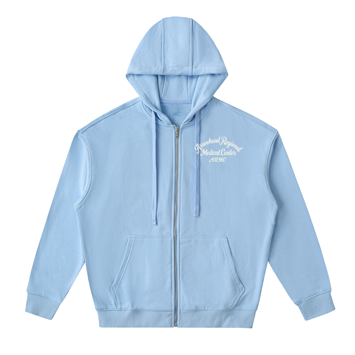 ARMC- Drop-Shoulder Zip Up Hoodie