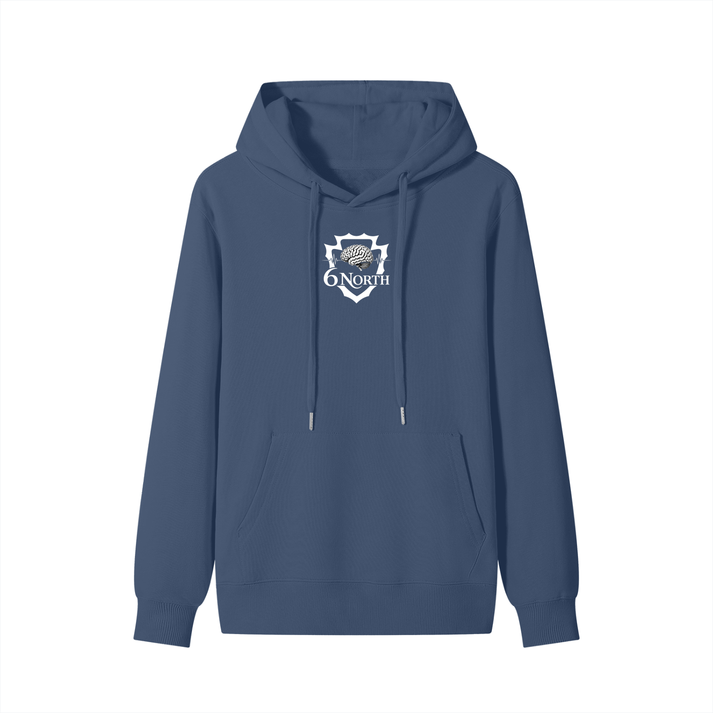 6 North White Lettering - Unisex Classic Cotton Hoodie