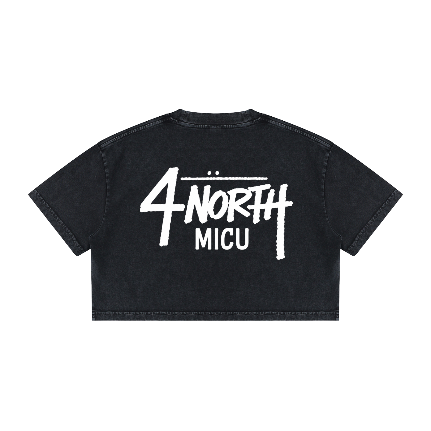 4 North- Women's Mineral Wash Cotton Crop T-Shirt