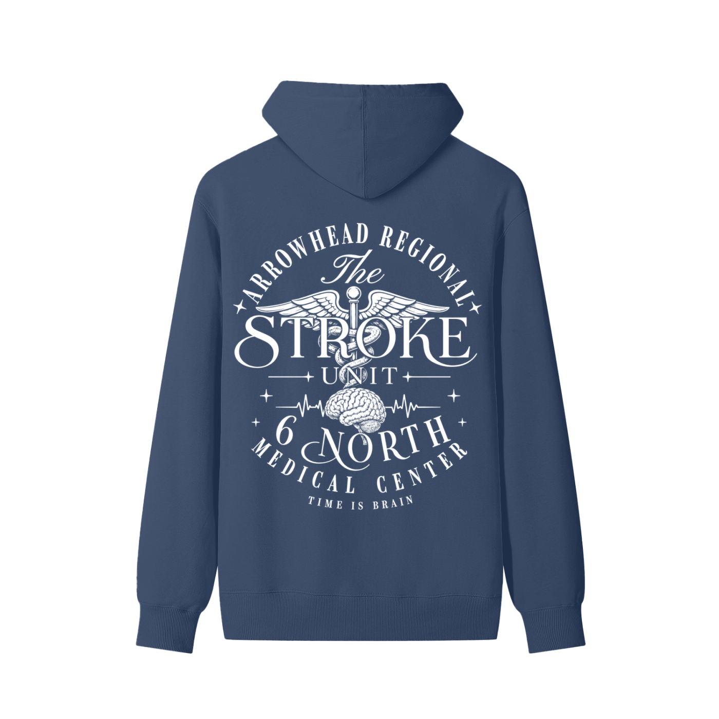 6 North White Lettering - Unisex Classic Cotton Hoodie