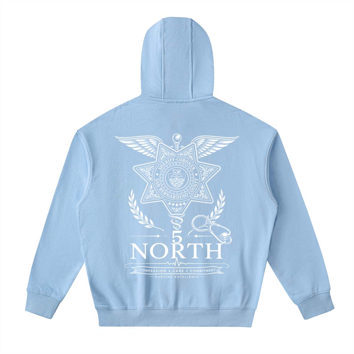 5 North- adult unisex Drop Zip Up Hoodie