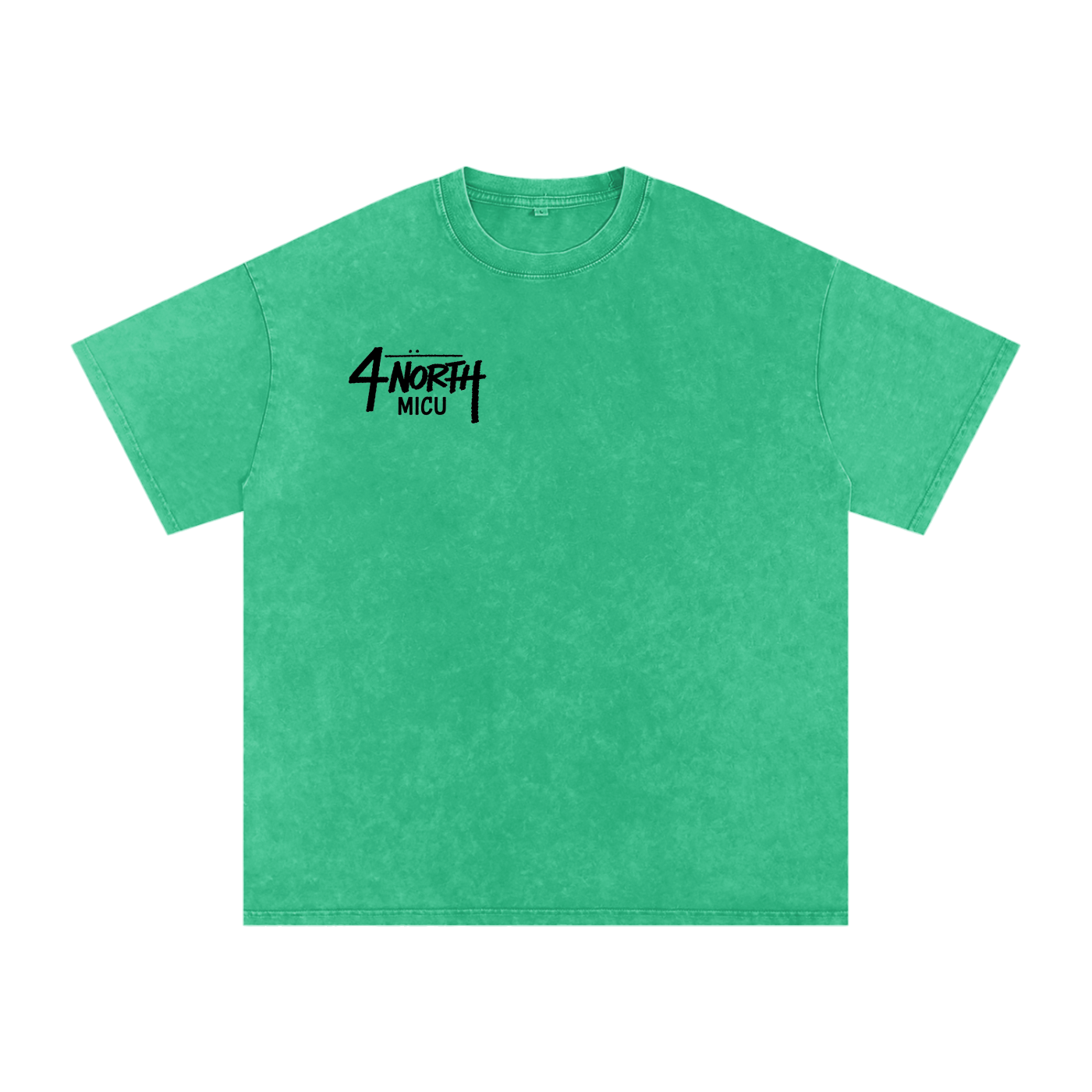 4 North black lettering- adult unisex Snow Washed Oversized Cotton T-Shirt