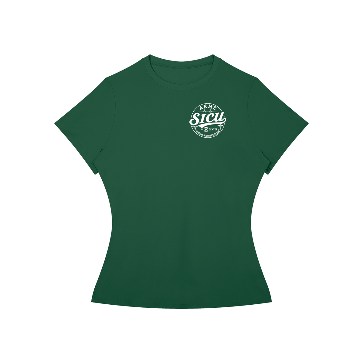 2 Center- Women’s Slim Fit Performance T-Shirt