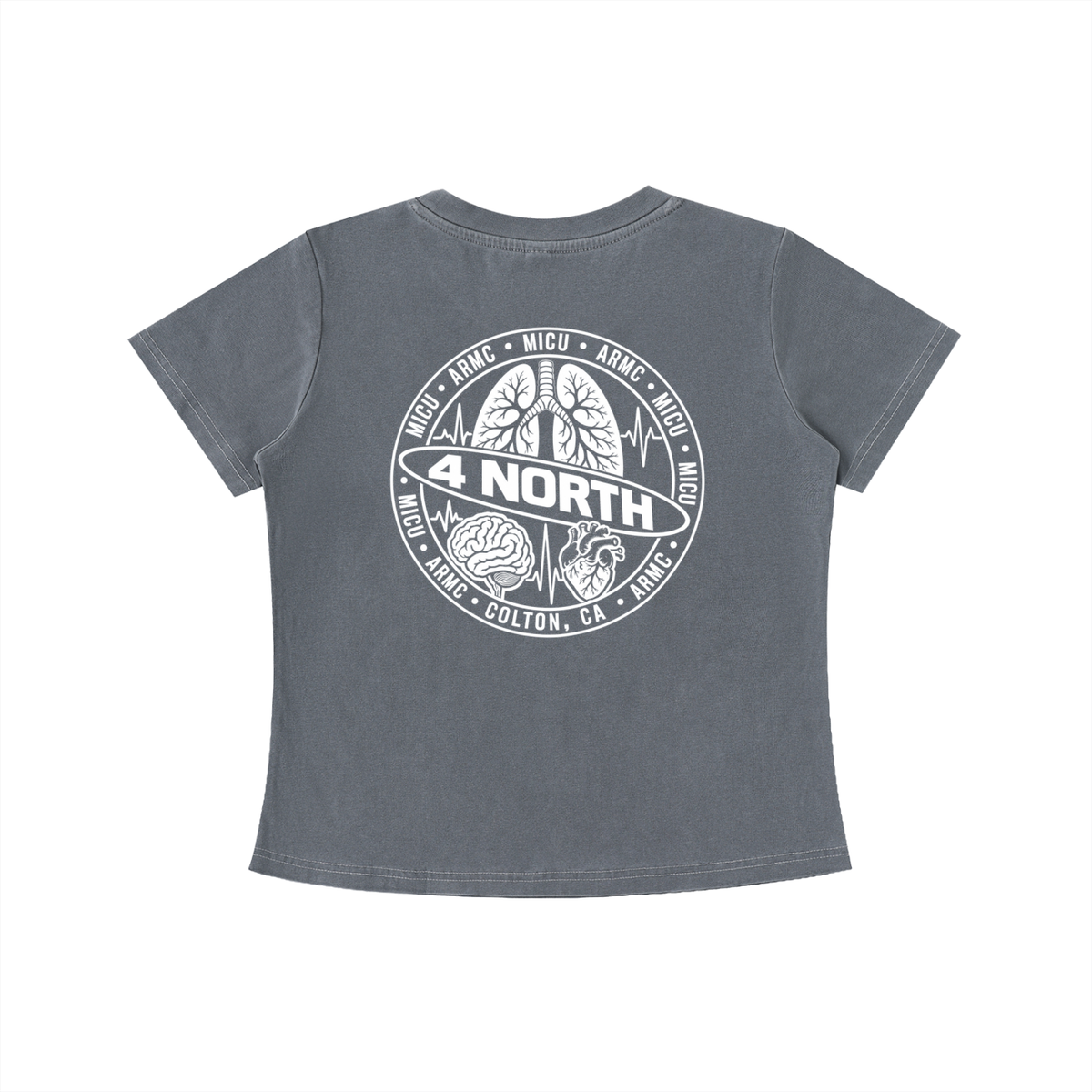 4 North- Vintage Wash Slim Fit T-shirt