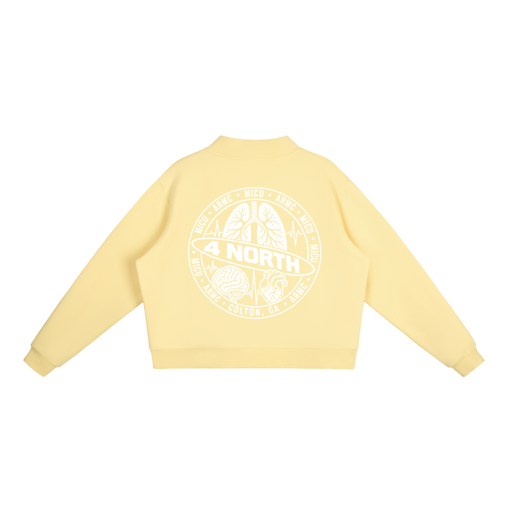 4 North- women’s Essential Fleece Mock-Neck Crew Sweatshirt