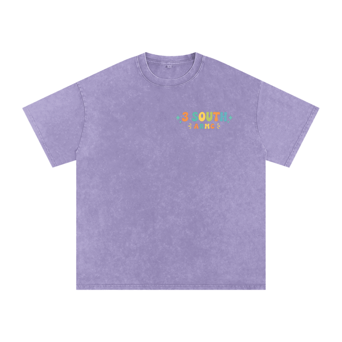 3 South Mother Baby- adult unisex Snow Washed Oversized Cotton T-Shirt