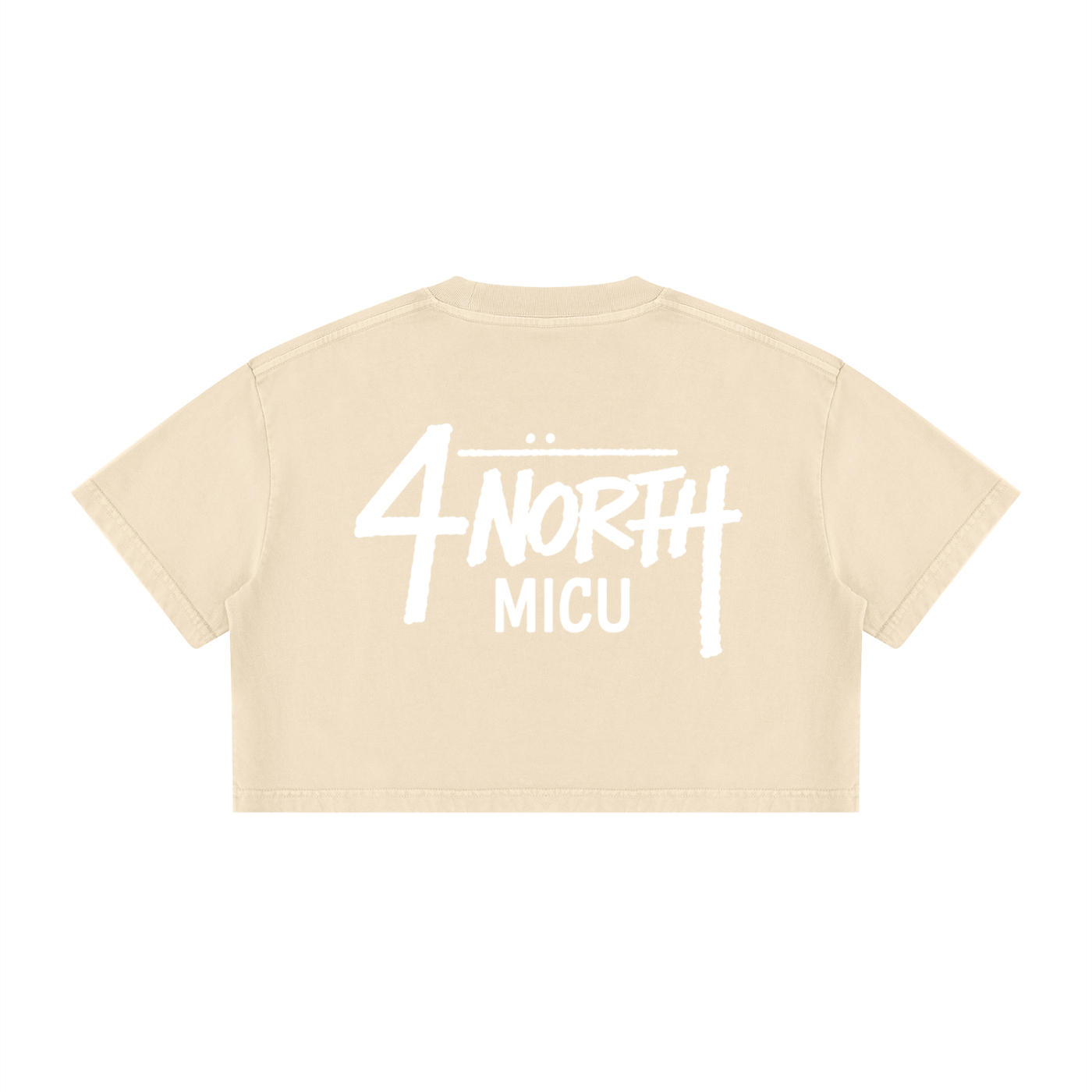4 North- Women's Mineral Wash Cotton Crop T-Shirt