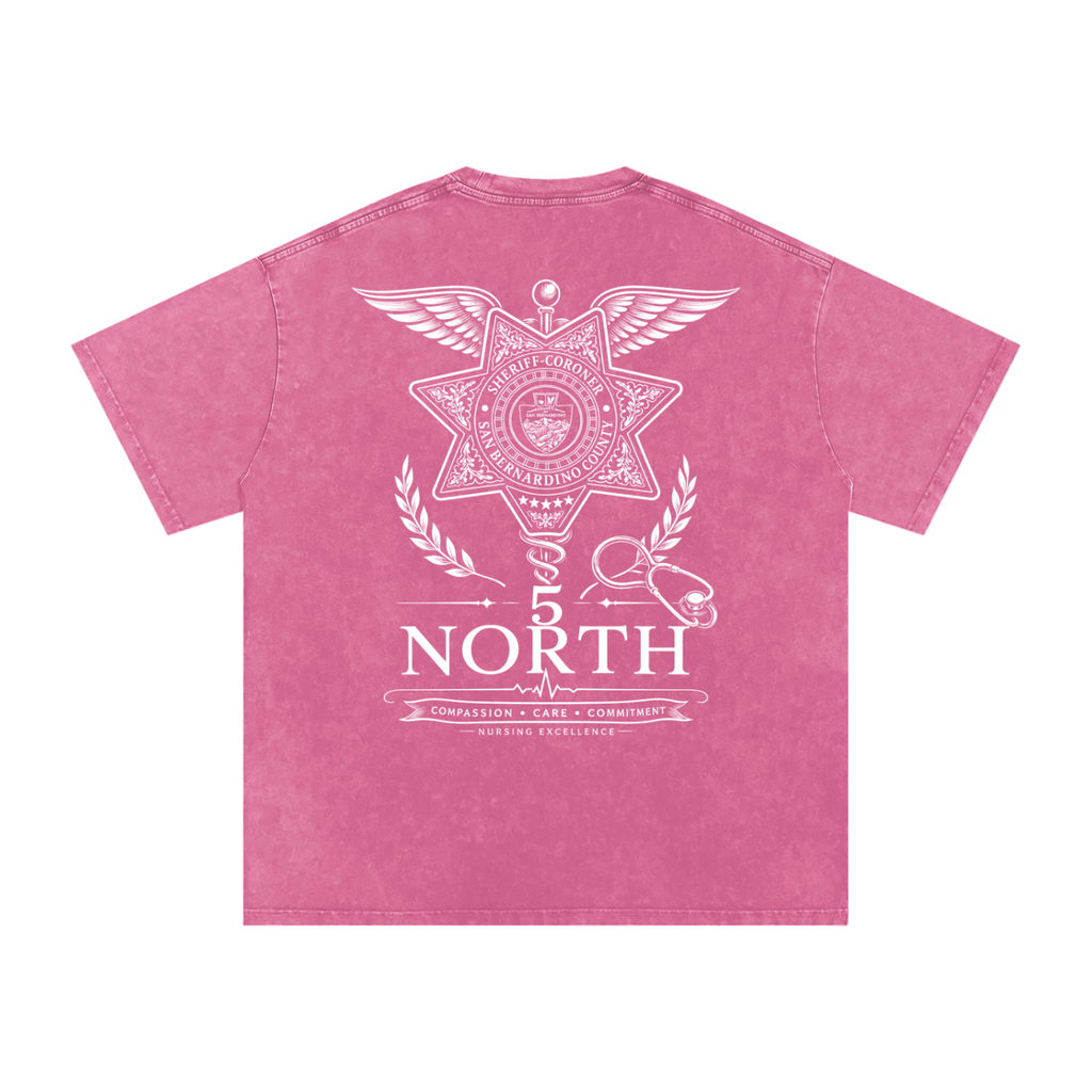 5 North- Snow Washed Oversized Cotton T-Shirt