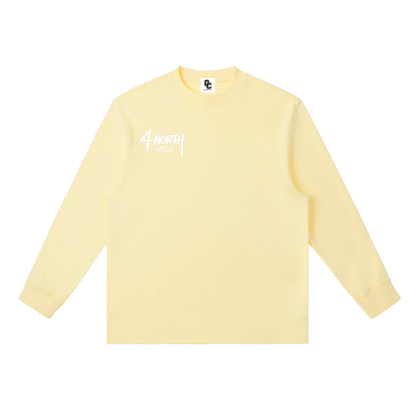 4 North white print- Long-Sleeve T-Shirt