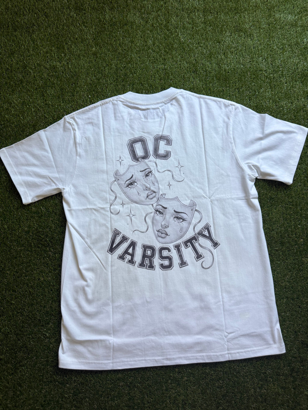 Smile now cry later OC varsity- adult unisex Seamless T-Shirt