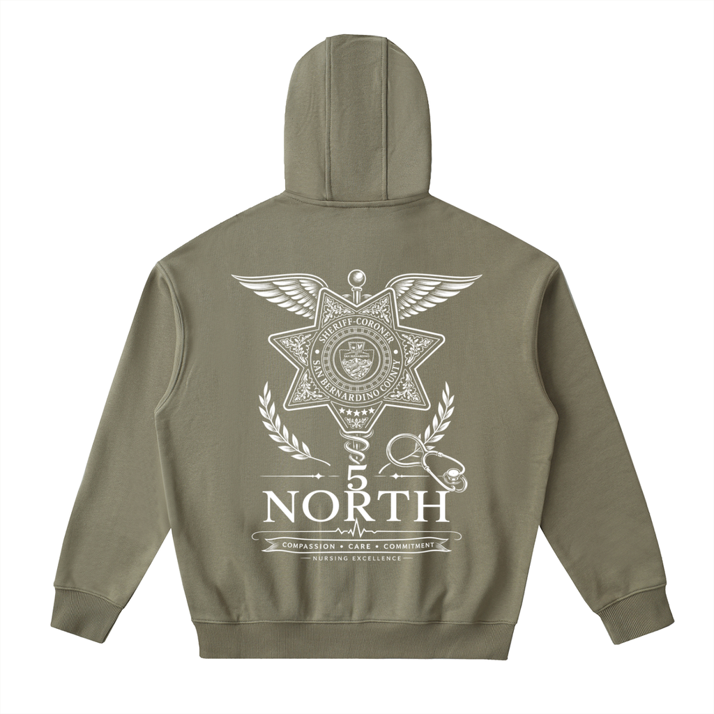 5 North- adult unisex Drop Zip Up Hoodie