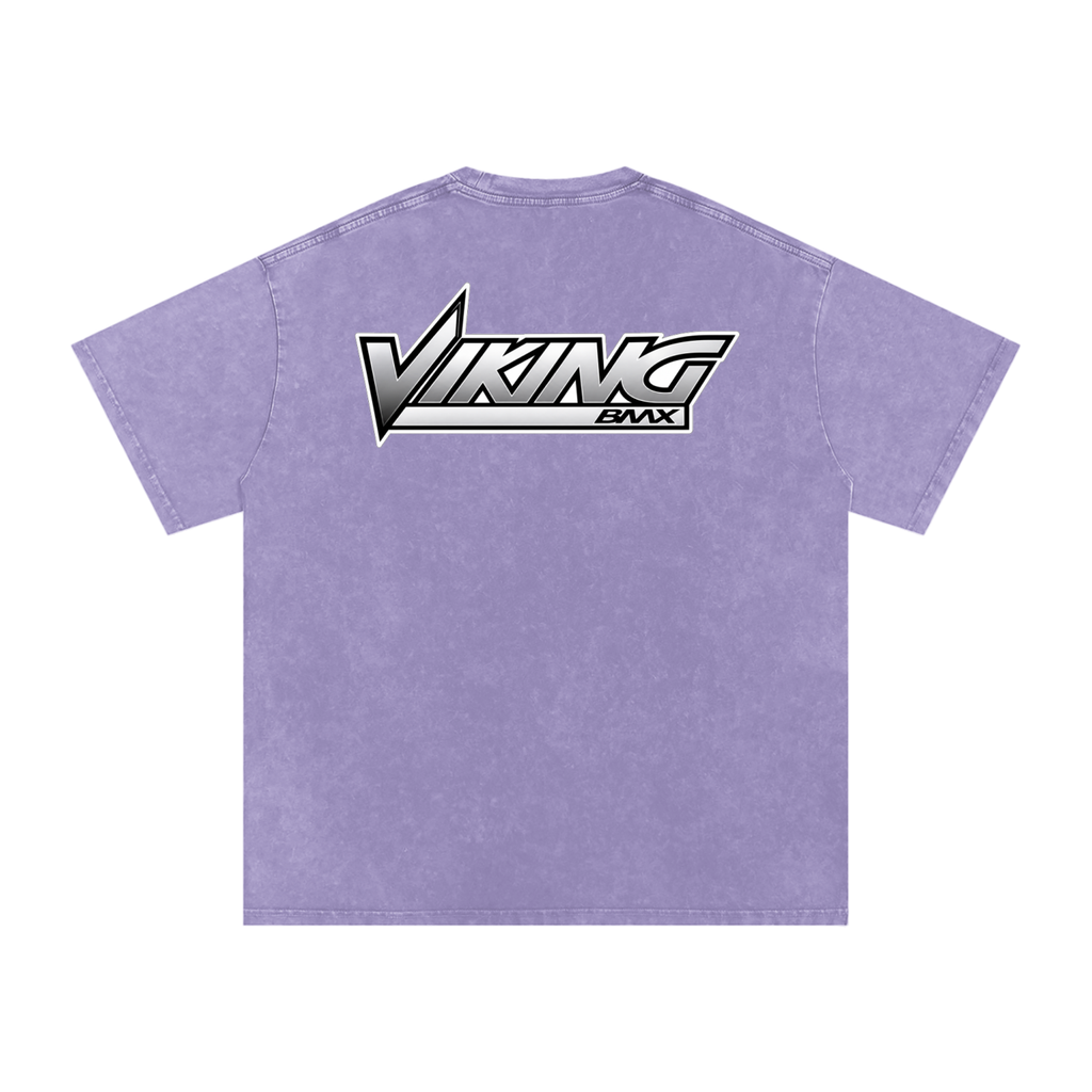 VIKING BMX- adult unisex Snow Washed Oversized Cotton T-Shirt