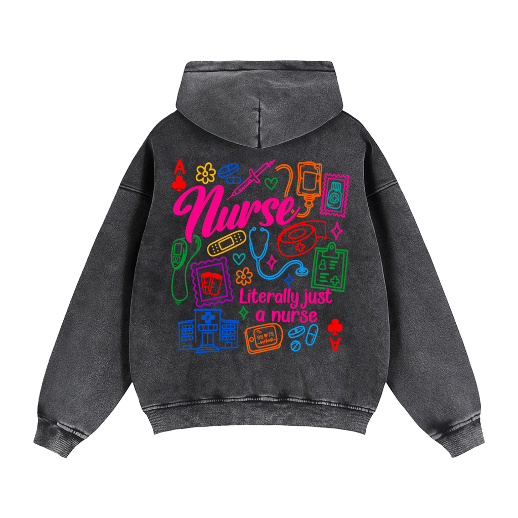 NURSING- Zip-Through Boxy Fleece Hoodie