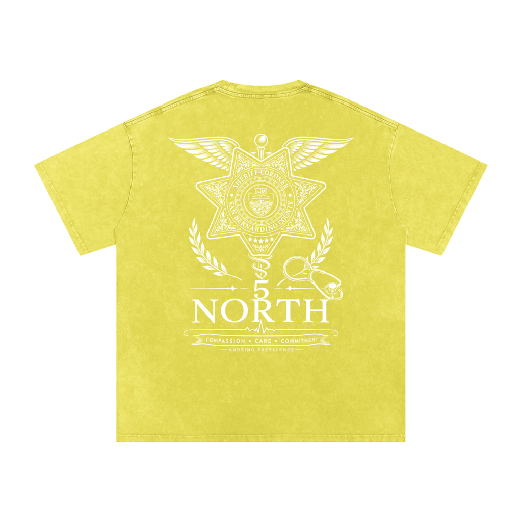 5 North- Snow Washed Oversized Cotton T-Shirt