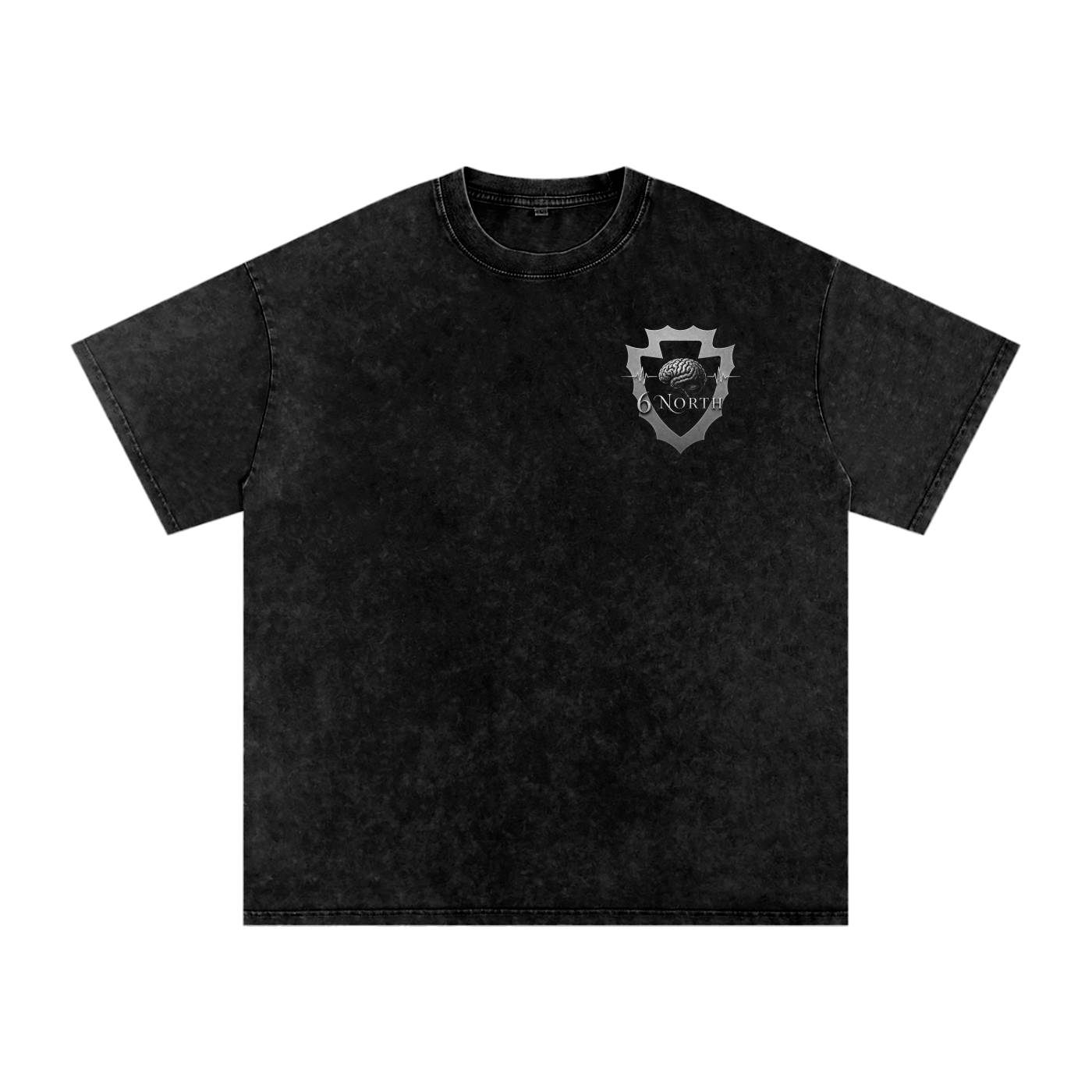 6 North white lettering- adult unisex Snow Washed Oversized Cotton T-Shirt