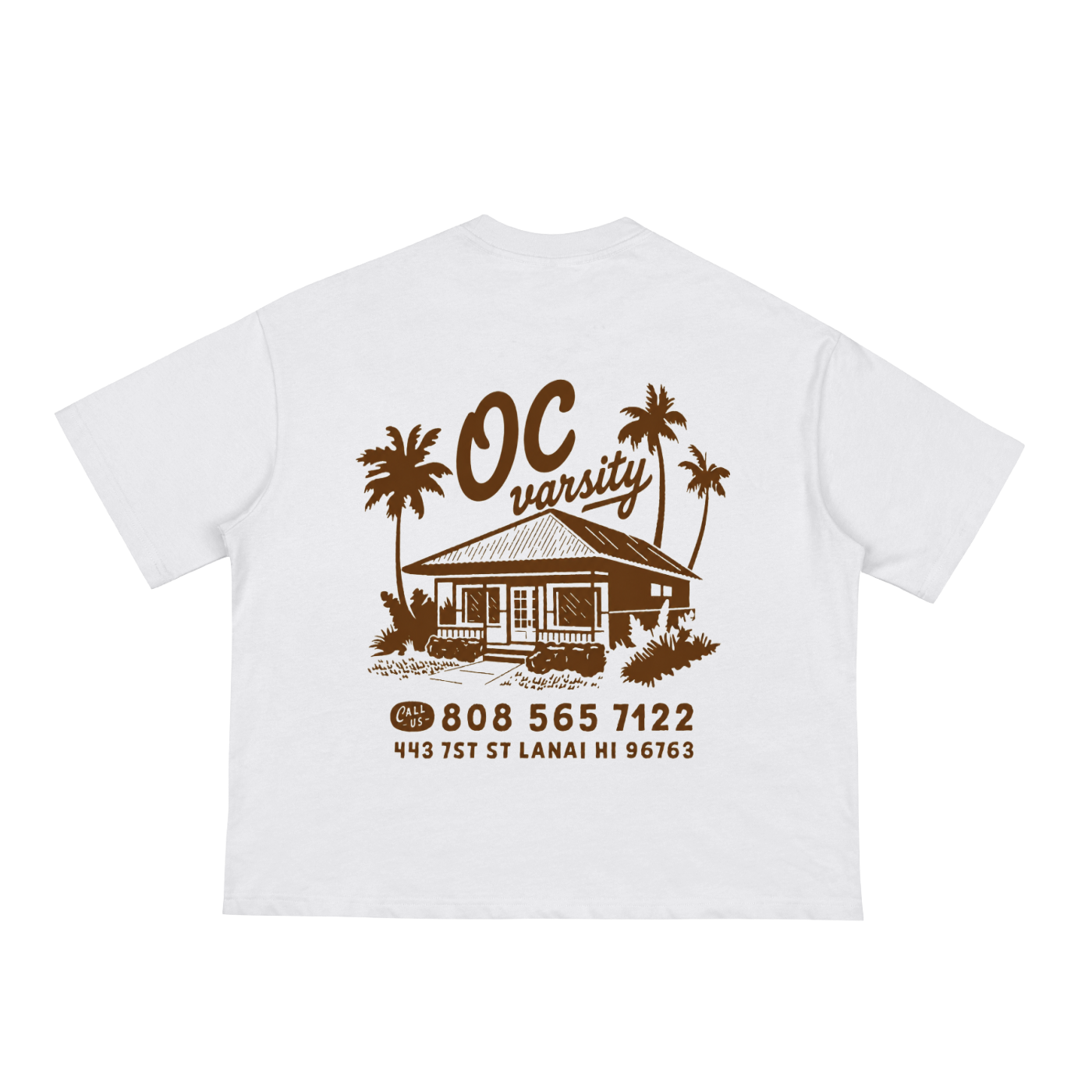 OC varsity Hawaii Lanai- adult unisex Classic Loose Boxy Tee