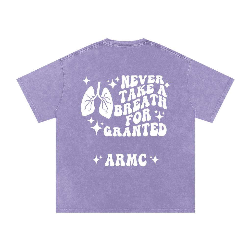 Respiratory Therapy- adult unisex Snow Washed Oversized Cotton T-Shirt