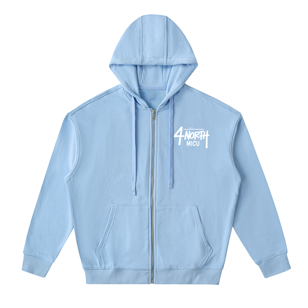 4 North- adult unisex Drop-Shoulder Zip Up Hoodie