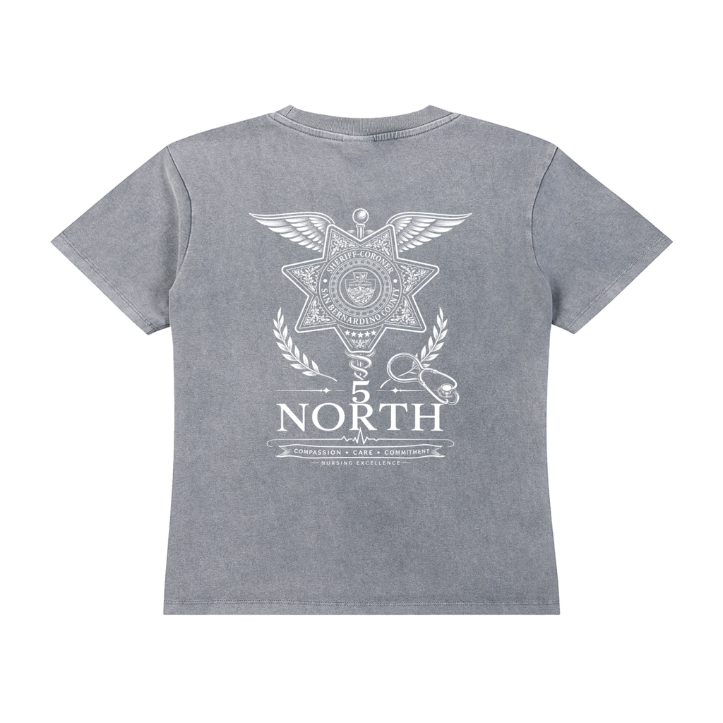 5 North- Vintage Wash Drop Shoulder T-shirt