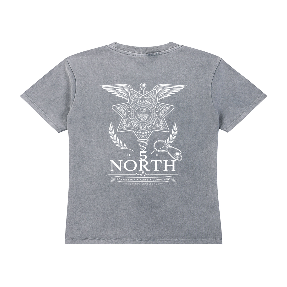 5 North- Vintage Wash Drop Shoulder T-shirt