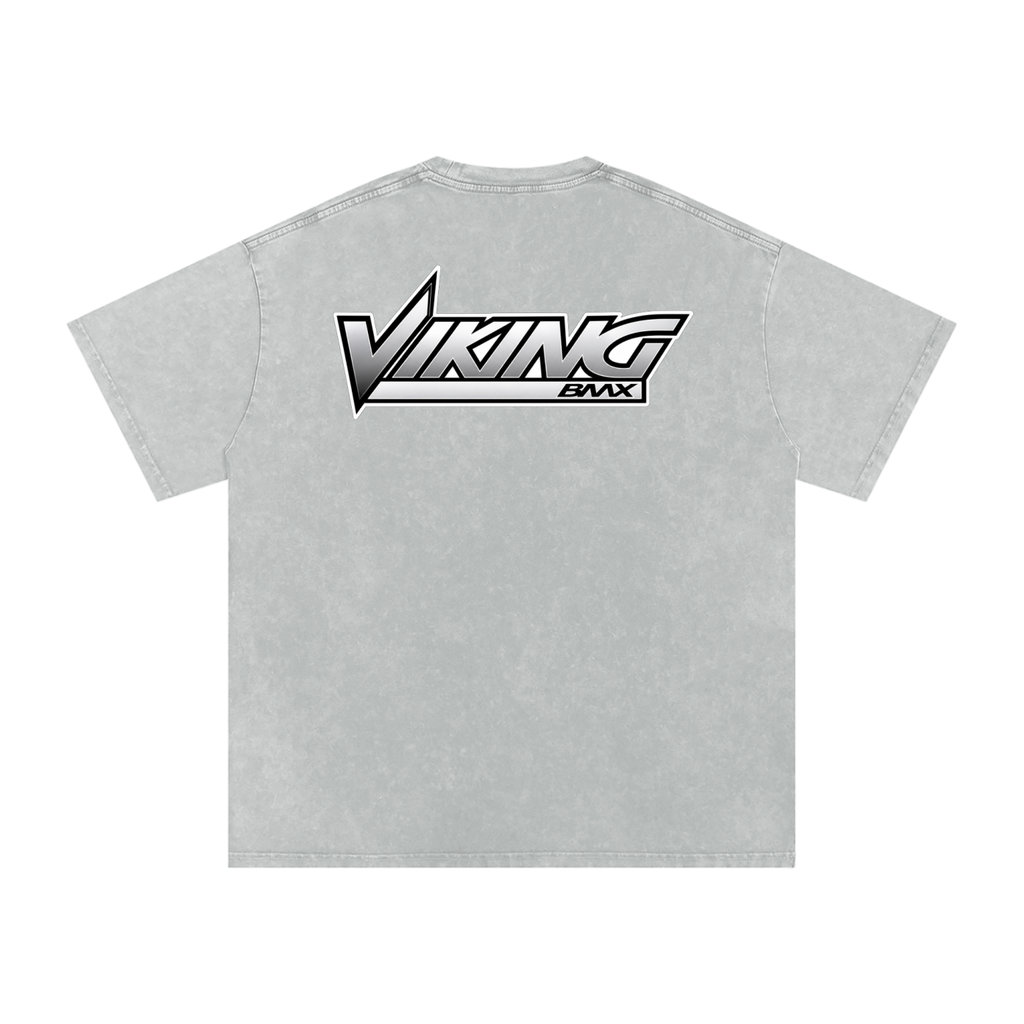 VIKING BMX- adult unisex Snow Washed Oversized Cotton T-Shirt