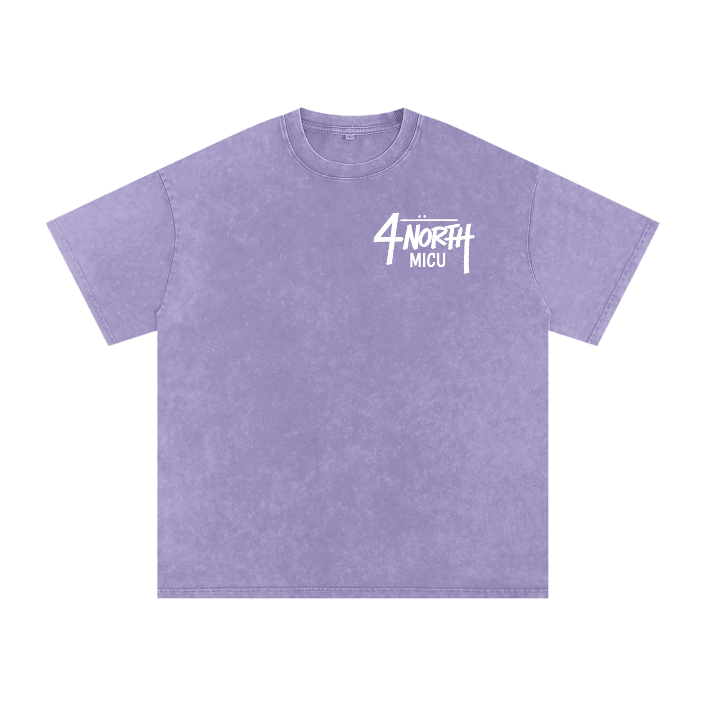 4 North white lettering- adult unisex Snow Washed Oversized Cotton T-Shirt