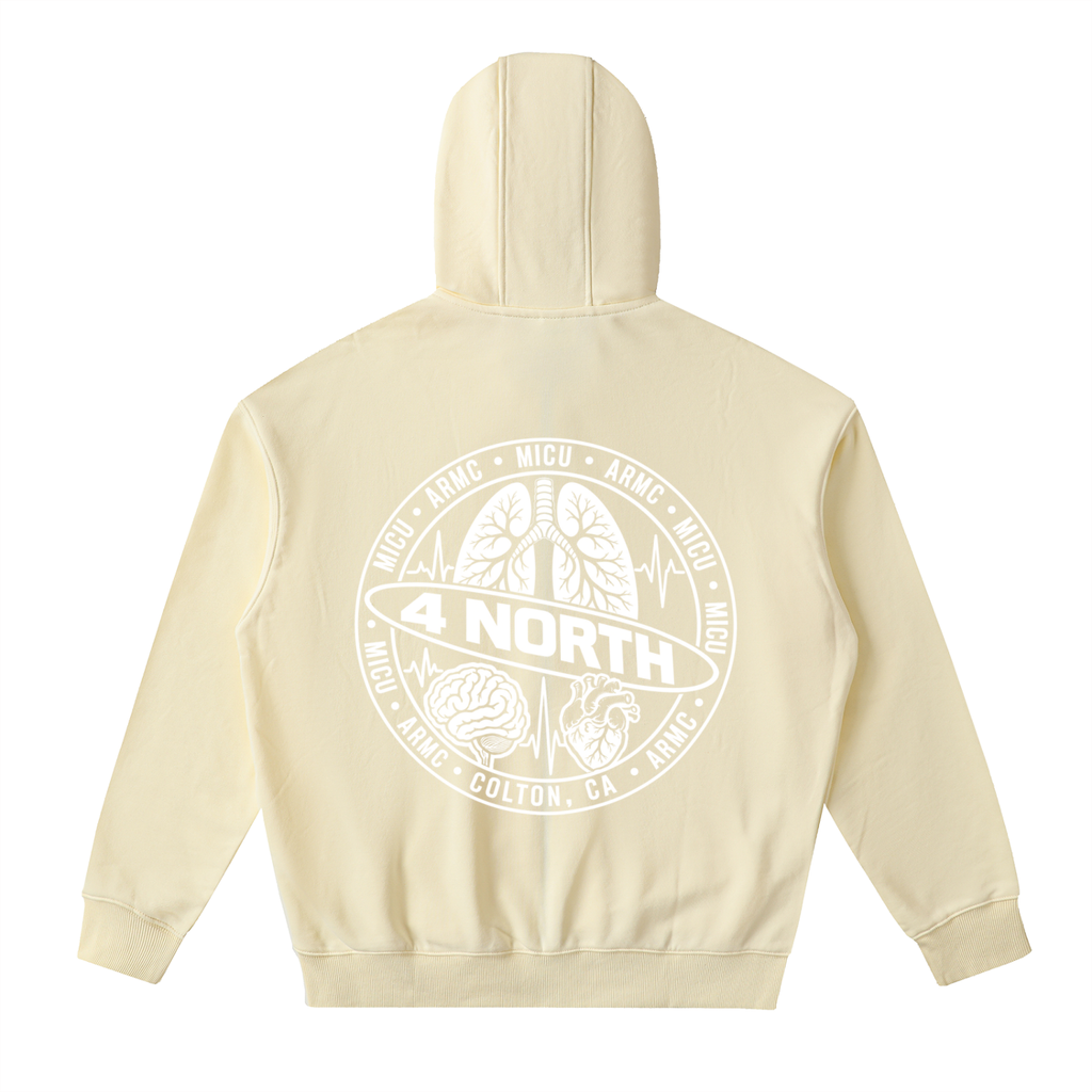 4 North- adult unisex Drop-Shoulder Zip Up Hoodie