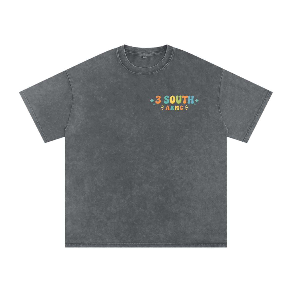 3 South Mother Baby- adult unisex Snow Washed Oversized Cotton T-Shirt
