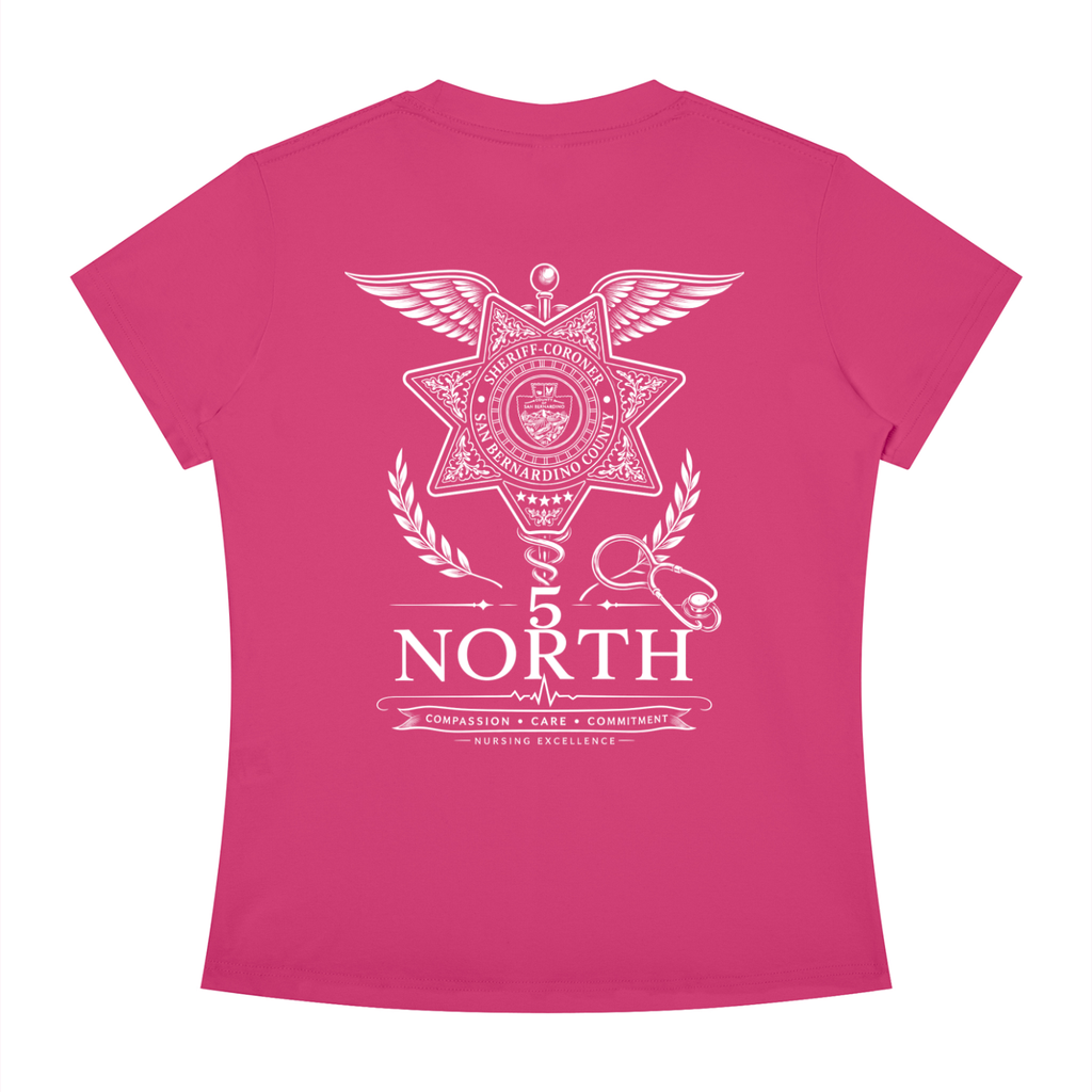 5 North- Women's Slim Fit Crewneck T-Shirt