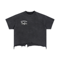 Custom Masubae - unisex adult Vintage Wash Boxy Distressed Hem T-Shirt