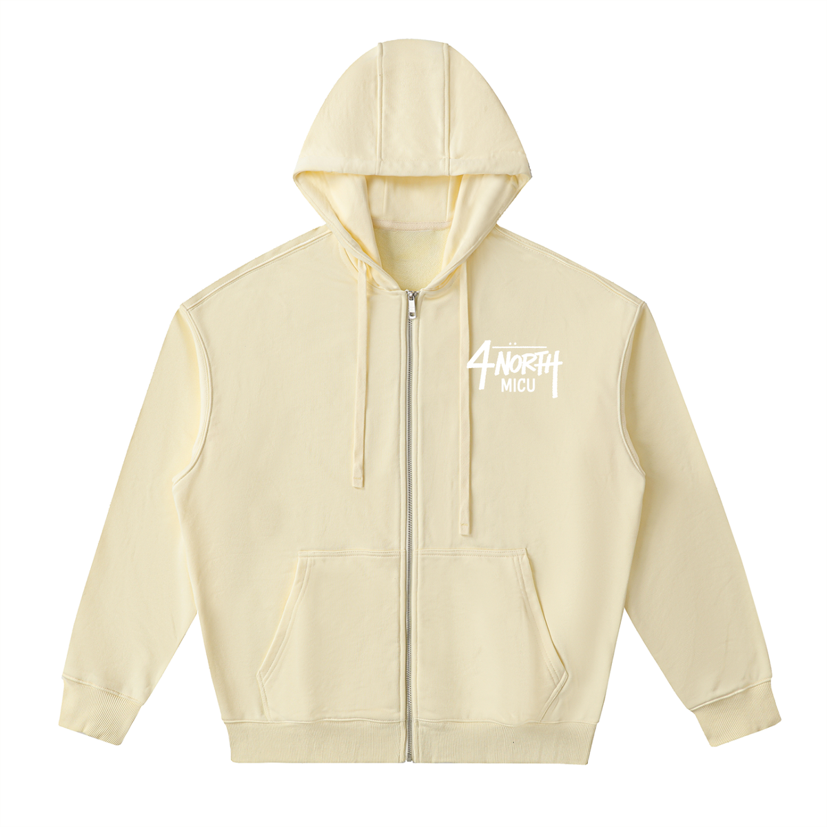 4 North- adult unisex Drop-Shoulder Zip Up Hoodie