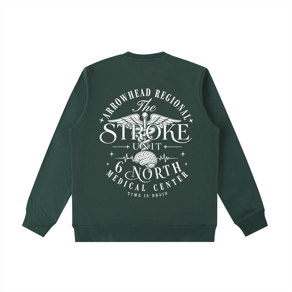 6 North White Lettering - Unisex Essential Heavyweight Crewneck  Sweatshirt