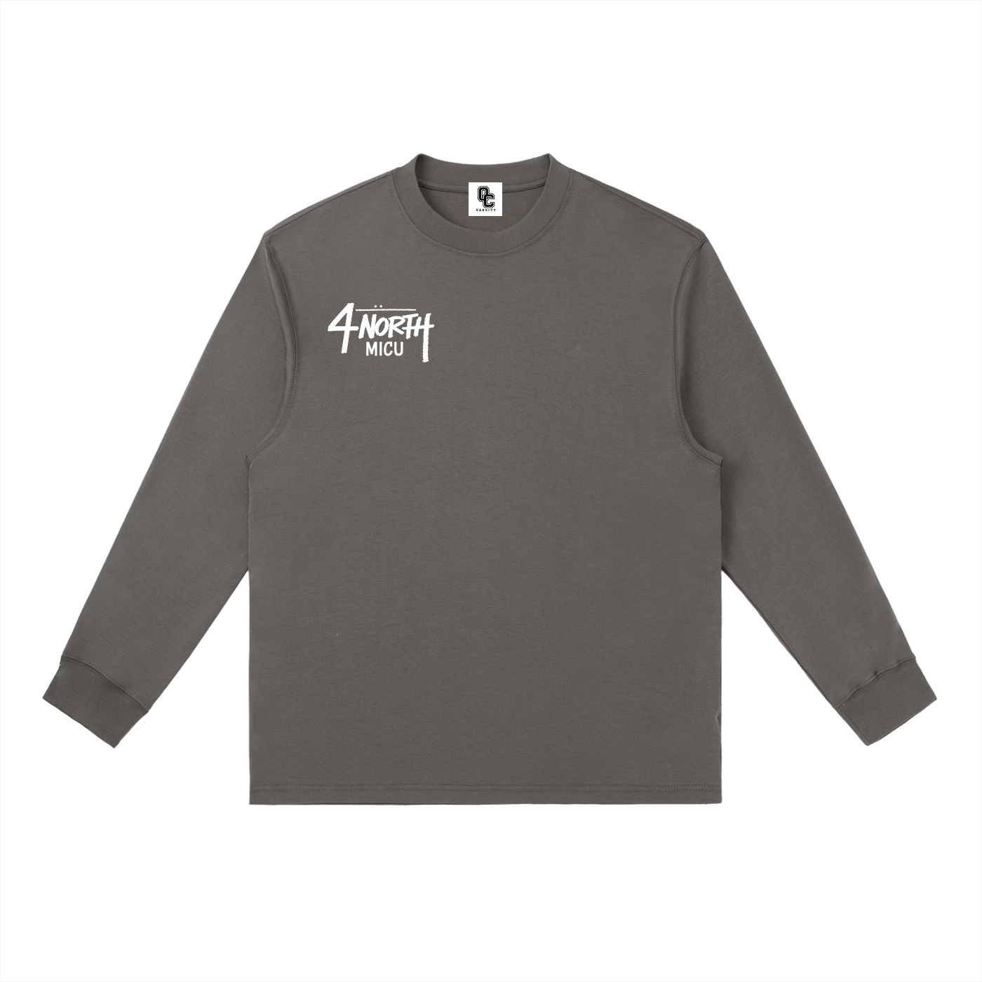 4 North white print- Long-Sleeve T-Shirt