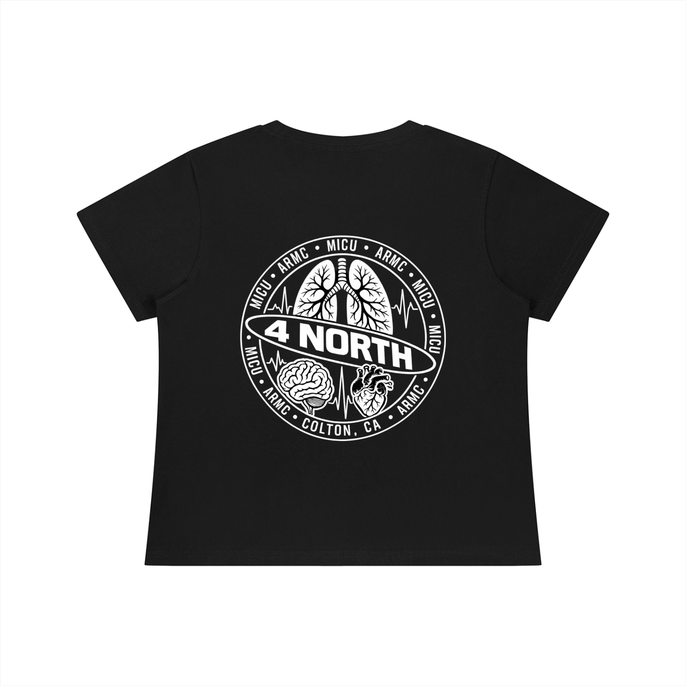 4 North White lettering- Women's Quick-Dry Baby T-Shirt
