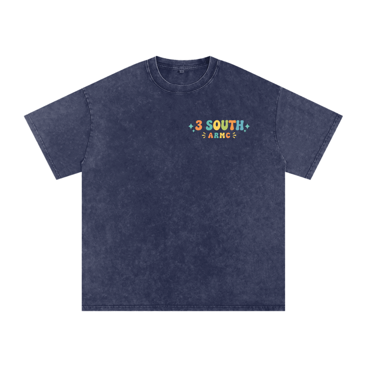 3 South Mother Baby- adult unisex Snow Washed Oversized Cotton T-Shirt